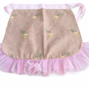 NWOT Sherrie D Giles Designs Preppy Golf Girl Apron Pink Country Club